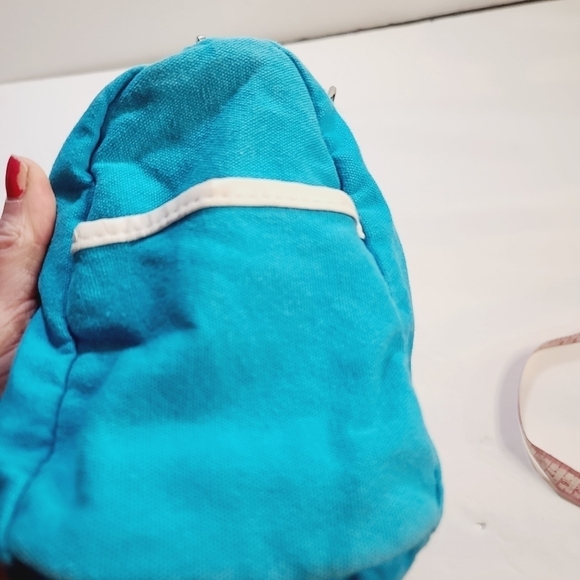 Y2K Disney Mickey Mouse Tropical Hibiscus Blue Tote Gym Bag - Picture 13 of 16